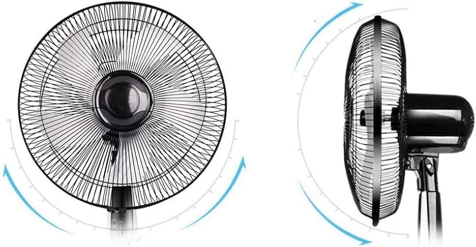 16 Inch | Series | Pedestal Fan with Remote Control, 3 Speed, Adjustable Height- Black