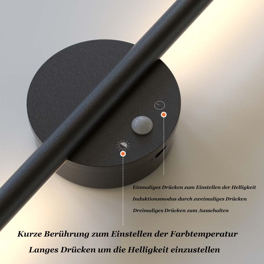 Lampada da parete con sensore di movimento, interruttore touch, design magnetico, lunga lampada a LED per illuminazione da parete decorativa per interni, ad alta efficienza energetica per soggiorno