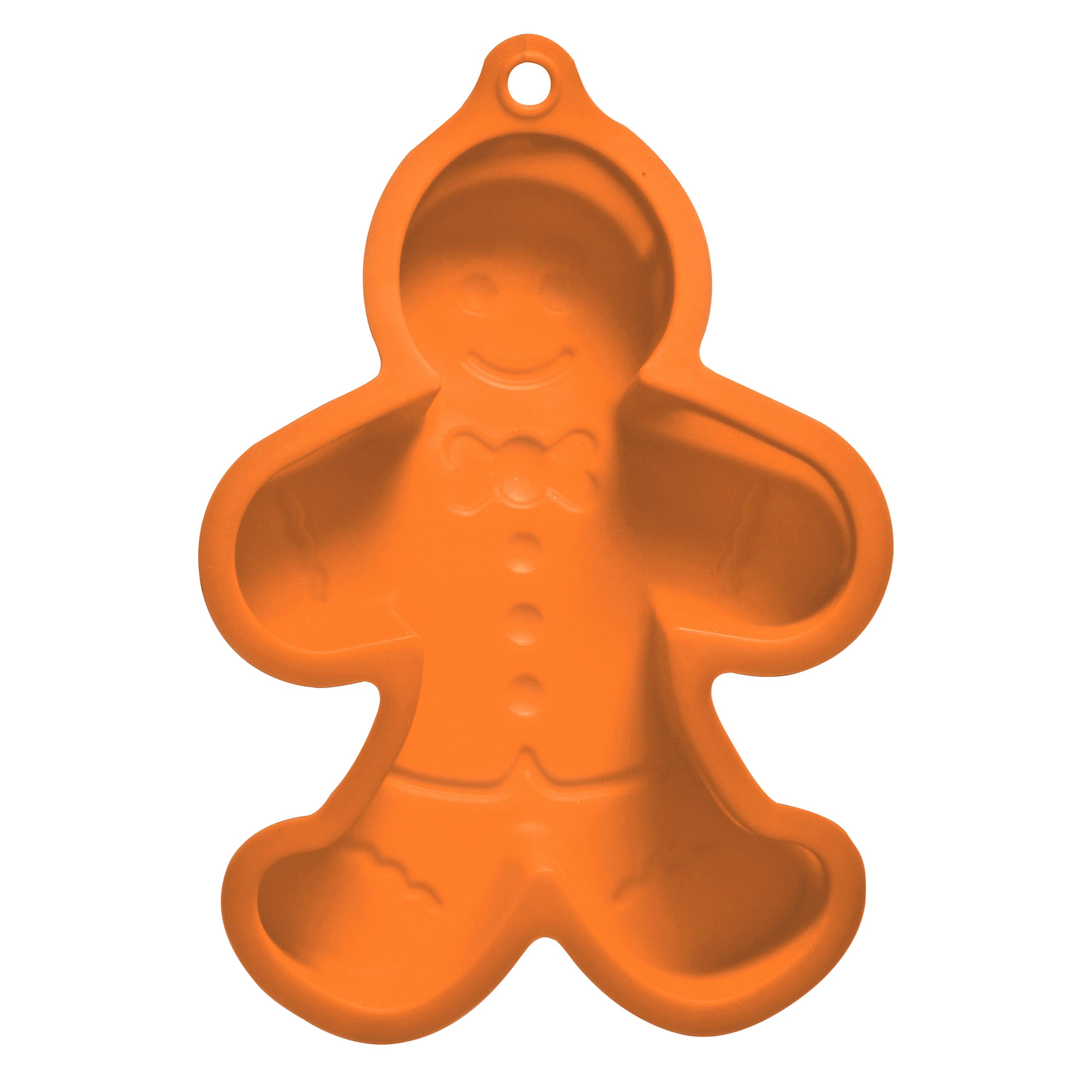 Premier Men's Orange Housewares Durable Silicone Cake Mould Gingerbread Man | Flexible Silicone Cake Moulds | Heat Resistant Silicone Cake Moulds For Baking
