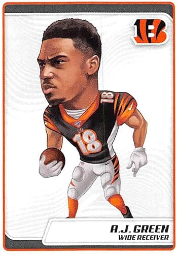 Miniatura 1 de 2019 NFL Football Panini Album Sticker #113 A.J. Green Cincinnati Bengals Fathead (2 inches Wide X 2 1/4 Inch Tall Individual Album Sticker)