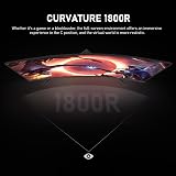 Gawfolk Ecrã PC de 32 polegadas, 2K WQHD (2560 × 1440P), monitor curvo para jogos de 165 Hz, 1 ms, FreeSync, 98% sRGB, ângulo de visão amplo de 178 °, DisplayPort, HDMI, VESA 100 * 1100 * 1 00 mm — imagem 4