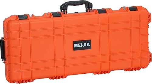 Miniatura 88 de MEIJIA Funda rígida portátil para rifle impermeable para todo tipo de clima, funda de pistola con ruedas, espuma de ajuste personalizable incluida