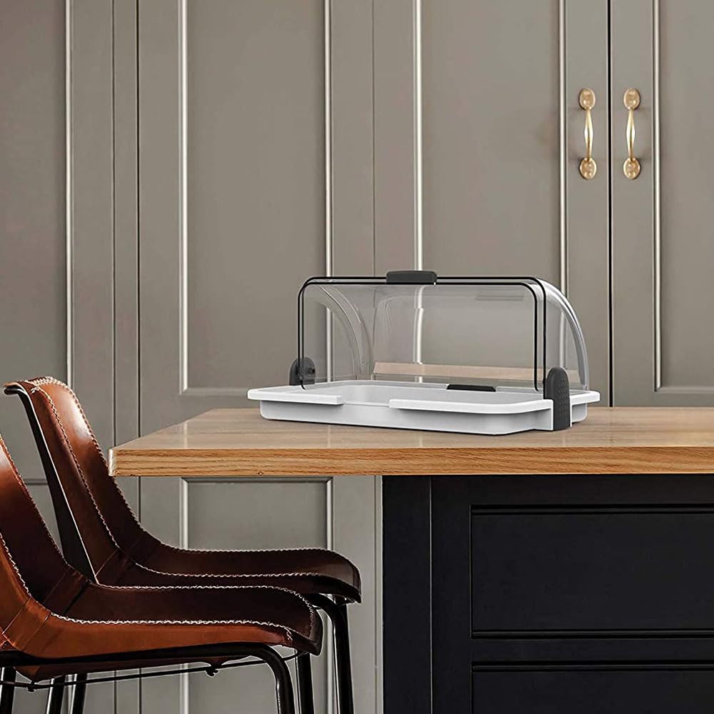 Vetrinetta vassoio a servire da banco H14xL30xP20 espositore bianca per bar porta brioche cornetti dolci pane gelateria ristorante pub doppia apertura