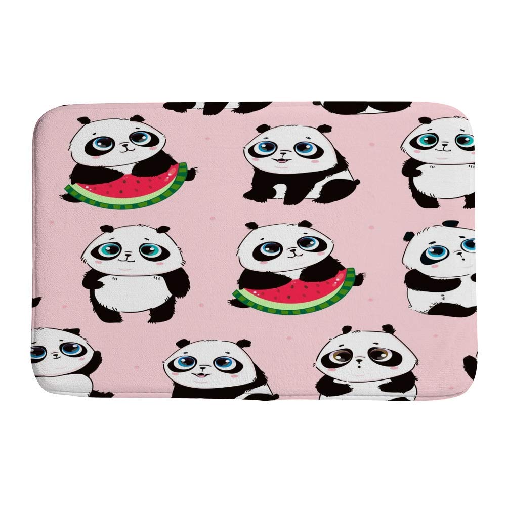Tapis de salle de bain panda 50x80 cm doux et absorbant