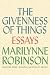 The Givenness of Things: Essays