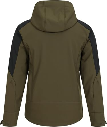 Mountain Warehouse Radius Mens Softshell Jacket - Water Resistant, Breathable, Adjustable Rain Jacket - Best for Spring Summer, Walking, Hiking & Outdoors