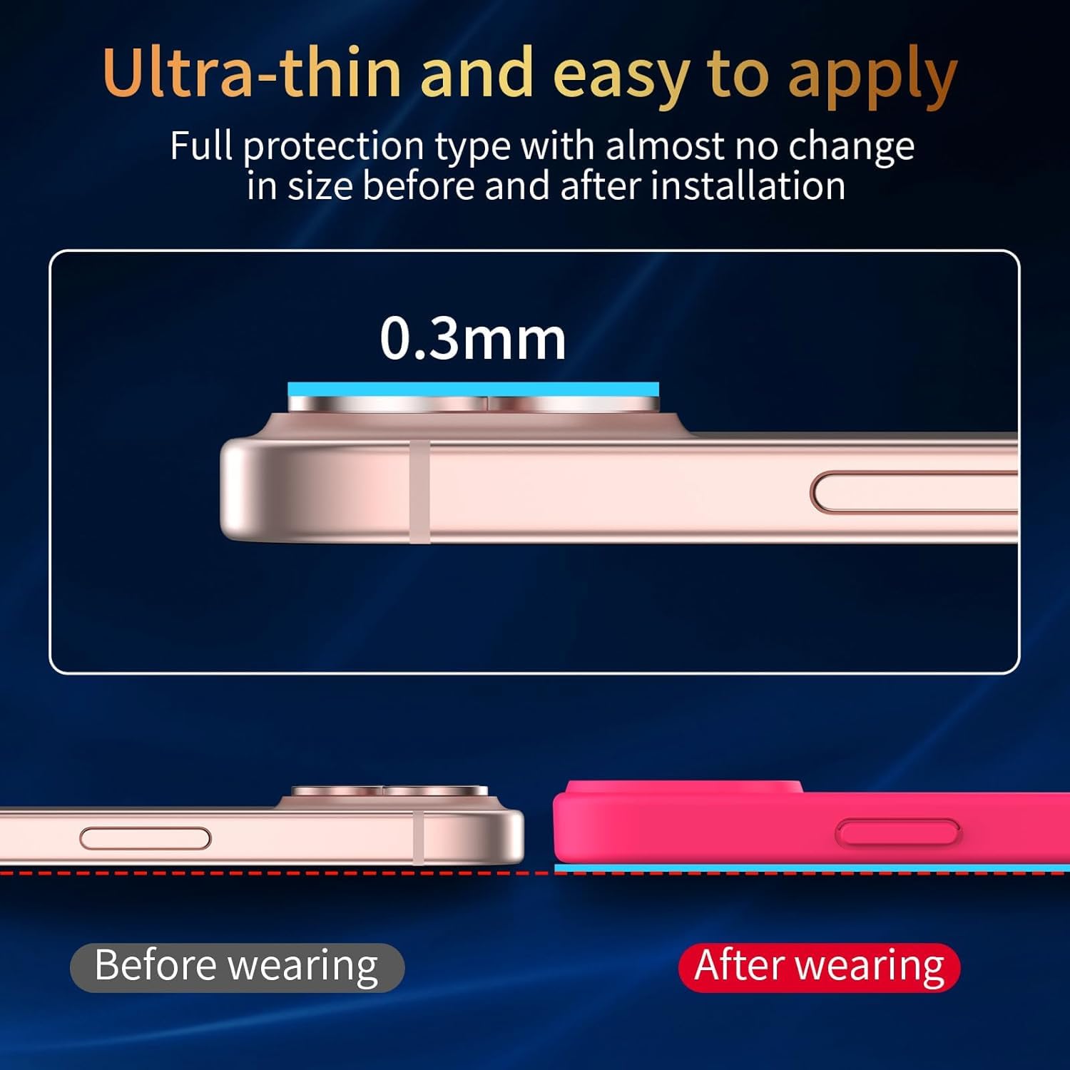 FLLAO 4 in 1 Cover per iPhone 13 Custodia con 2 Pellicola Vetro Temperato e 1 Fotocamera Protettiva, [Cuscino d'aria integrato] Morbido TPU Bumper Protection Cover iPhone 13, Rosa Calda