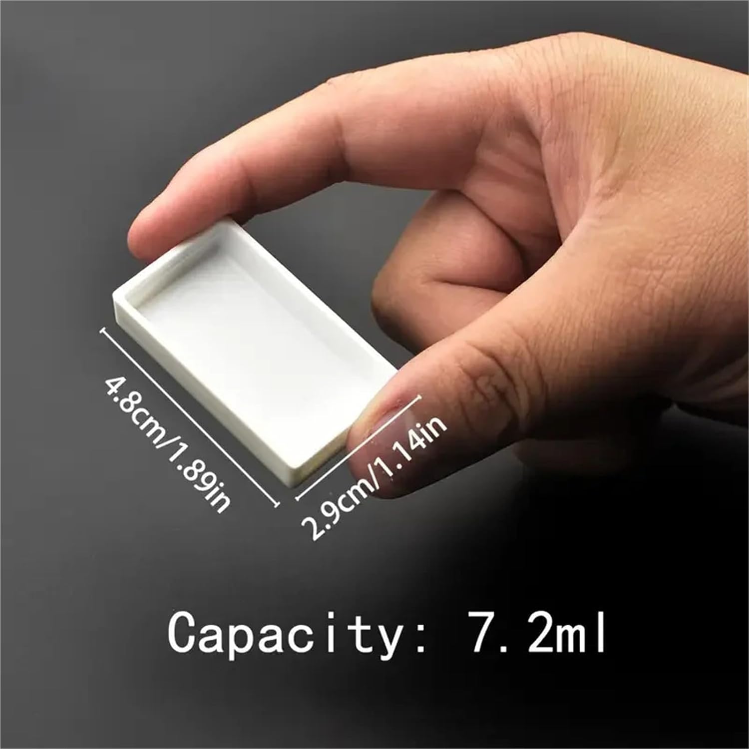 Empty Watercolor Paint Pans 100pcs Watercolor Pans 7.2Ml White Plastic, Travel Tins, Paint Case, for Oils or Acrylics Travel Art Drawing for Custom Palette Creation