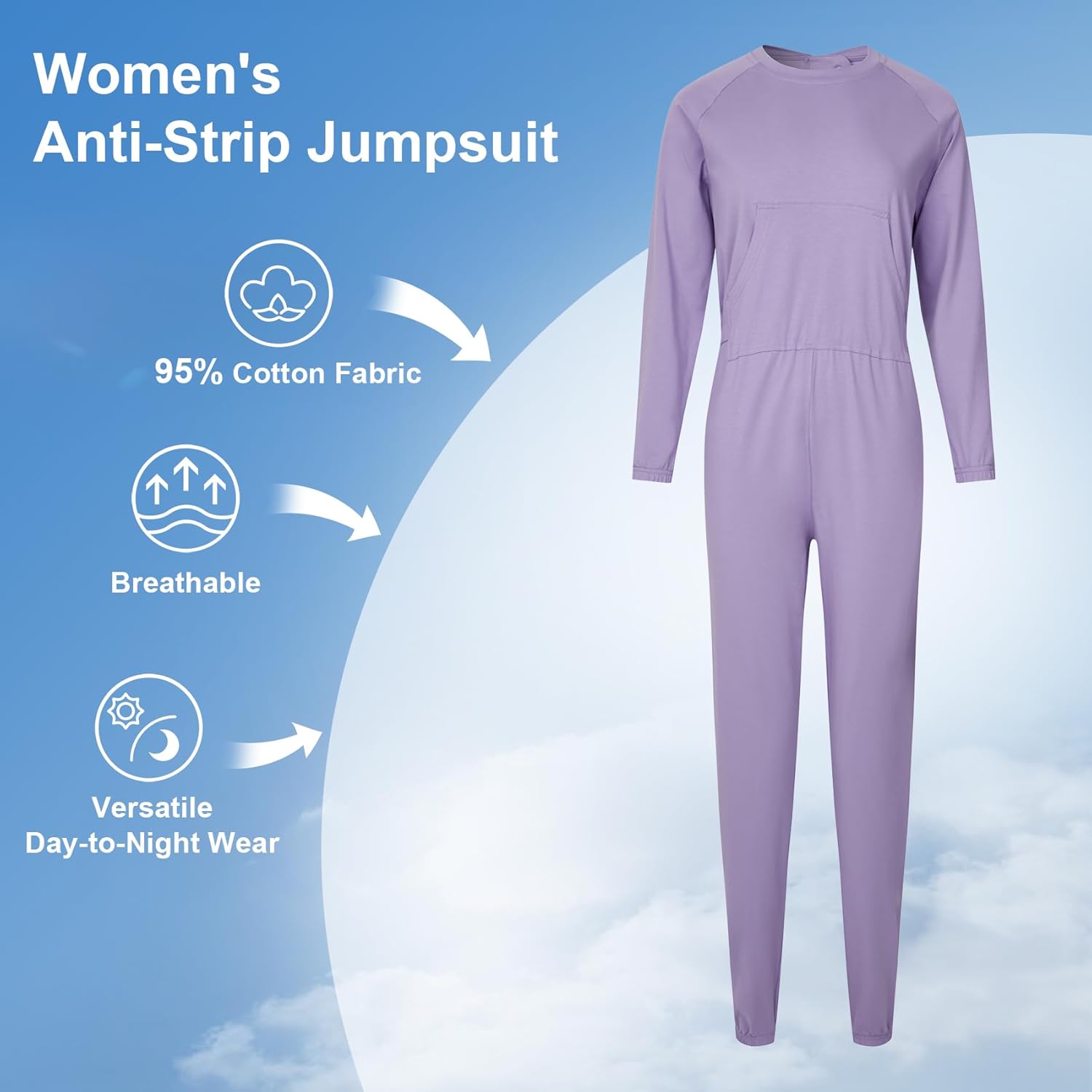Adaptive Clothing for Women with Anti-Strip Design and Easy Back Access for Dementia Elderly and Special Needs - Image 3