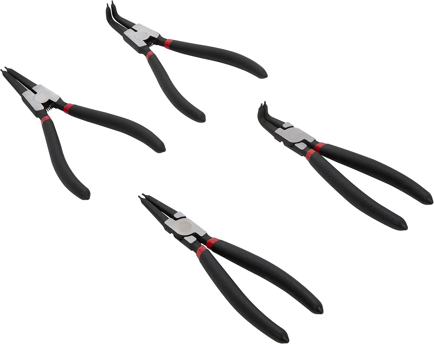 Steelman Straight and Offset Snap-Ring Circlip Pliers Set, 7-inch, Set of 4