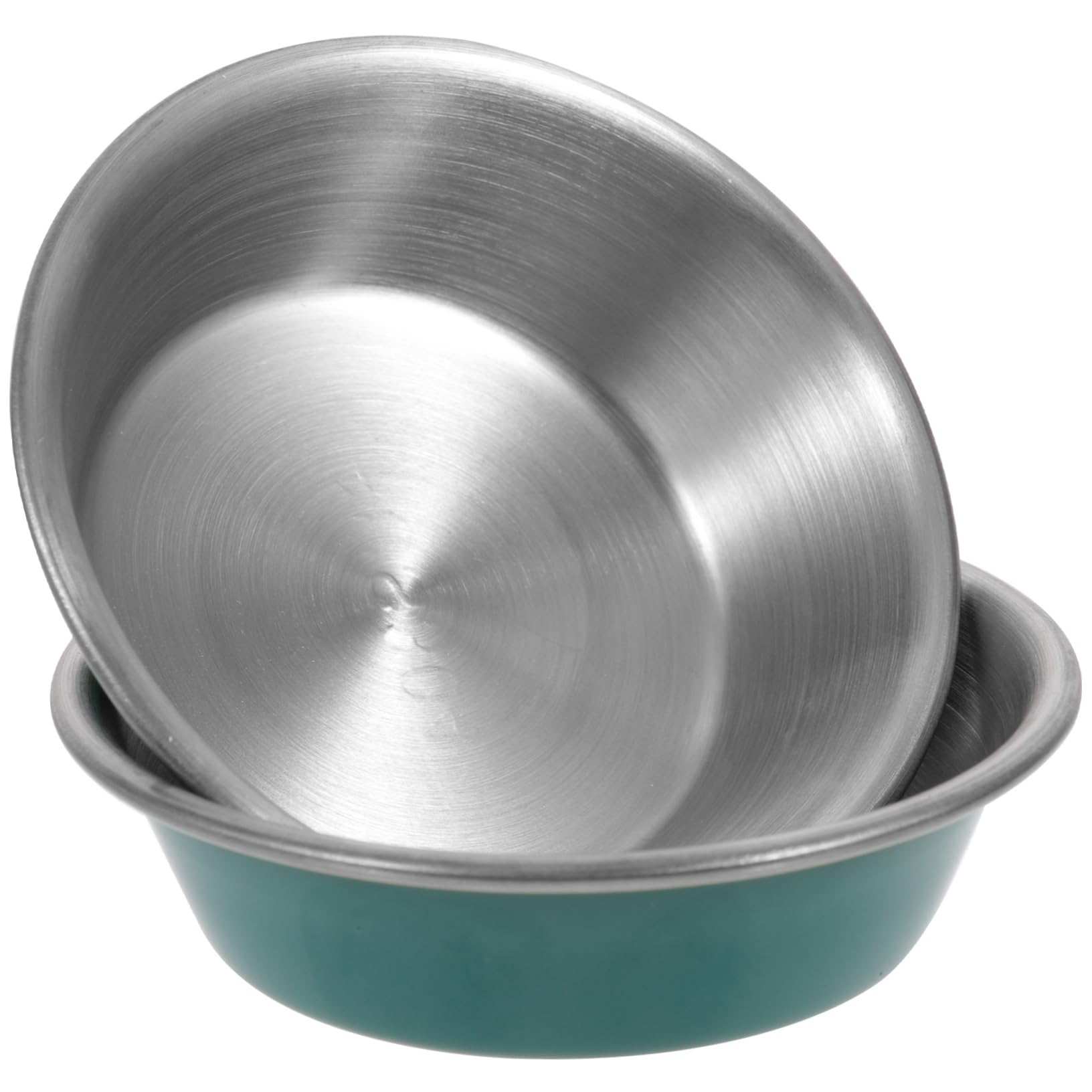 2Pcs Stainless Steel Condiment Plates Household Seasoning Dishes for Dipping Sauces Appetizers and Individual Portions Elegant Design for Home Hotels