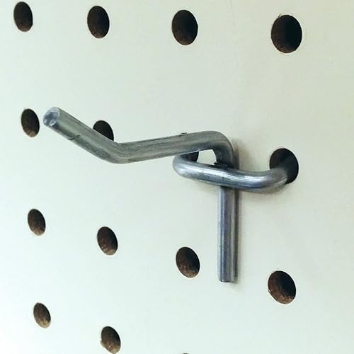 STORE FIXTURES DIRECT Ganchos de clavija de 1 pulgada, ganchos para panel de exhibición de tablero perforado, paquete de 40