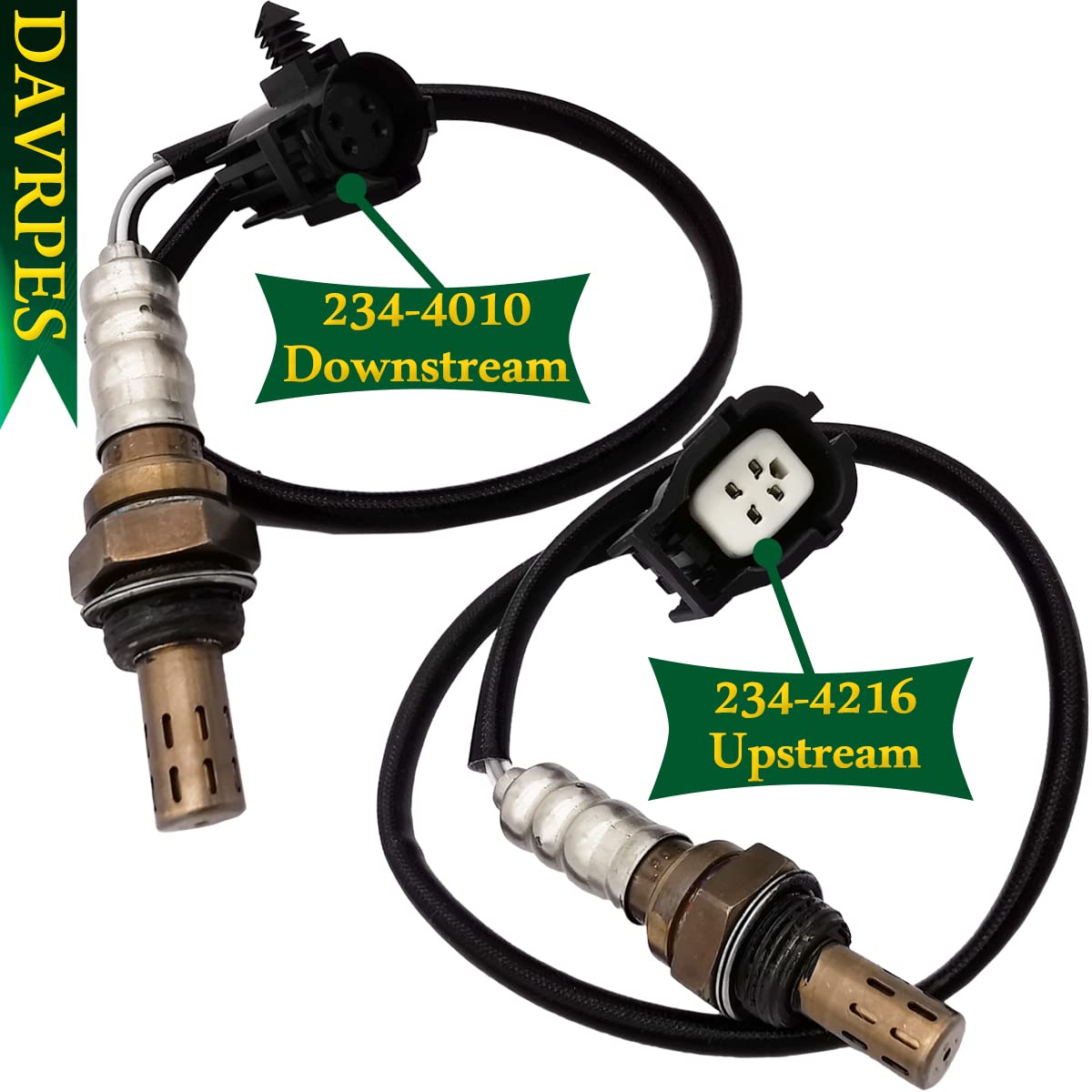 2PCS 234-4216 Upstream & 234-4010 Downstream Oxygen Sensor O2 Sensor for Chrysler Town & Country Voyager Dodge Grand Caravan V6-3.3L 2001 2002 2003