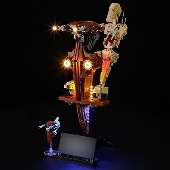 YEABRICKS LED Light for Lego-75428 Star Wars Battle Droid with STAP Building Blocks Model Lego Set NOT Included