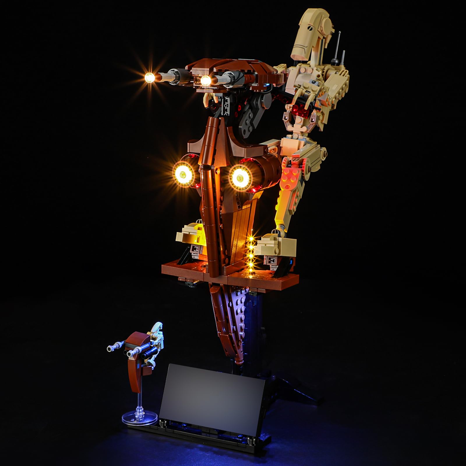 YEABRICKS LED Light for Lego-75428 Star Wars Battle Droid with STAP Building Blocks Model (Lego Set NOT Included)
