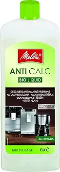 Melitta Limpiador Multiusos Anti Cal - Descalcificador para cafetera BIO líquido, producto de limpieza para cafeteras superautomáticas y máquinas de café, respetuoso con el medio ambiente, 250 ml