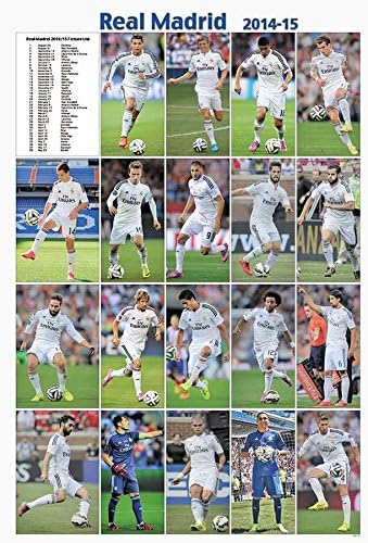Real Madrid 2014-15 Team Football Team Sport Poster 88010