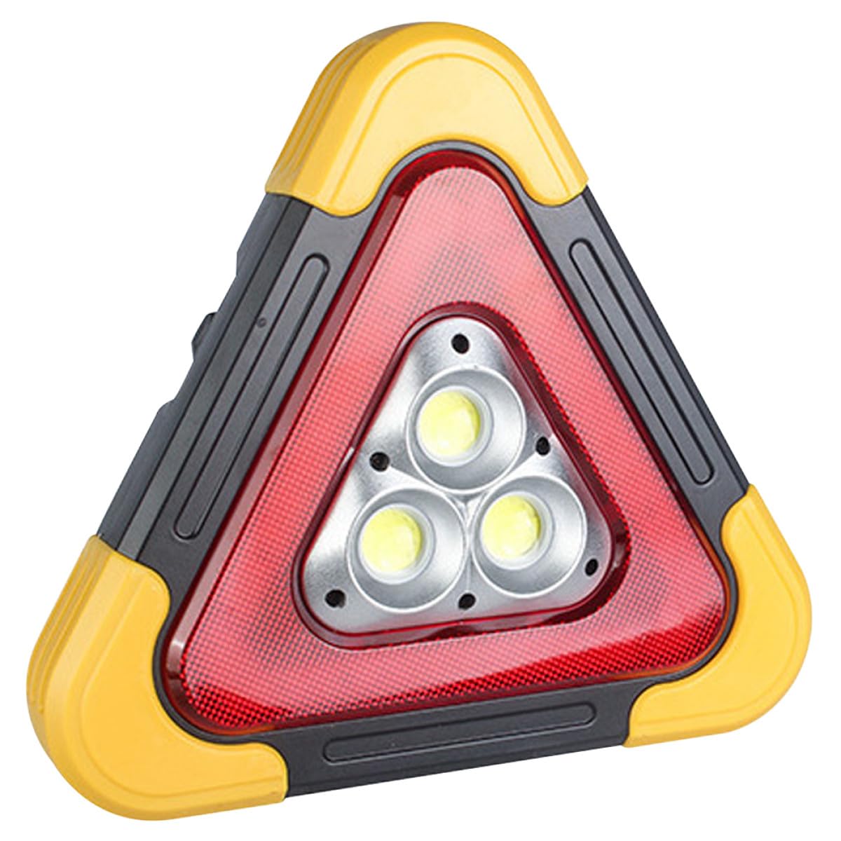 Luz Triangular de Emergencia LED Abs, Triángulo de Advertencia Portátil | Multifunción, Señal Luminosa para Carretera y Emergencia, Uso en Tractores y Vehículos de Mantenimiento