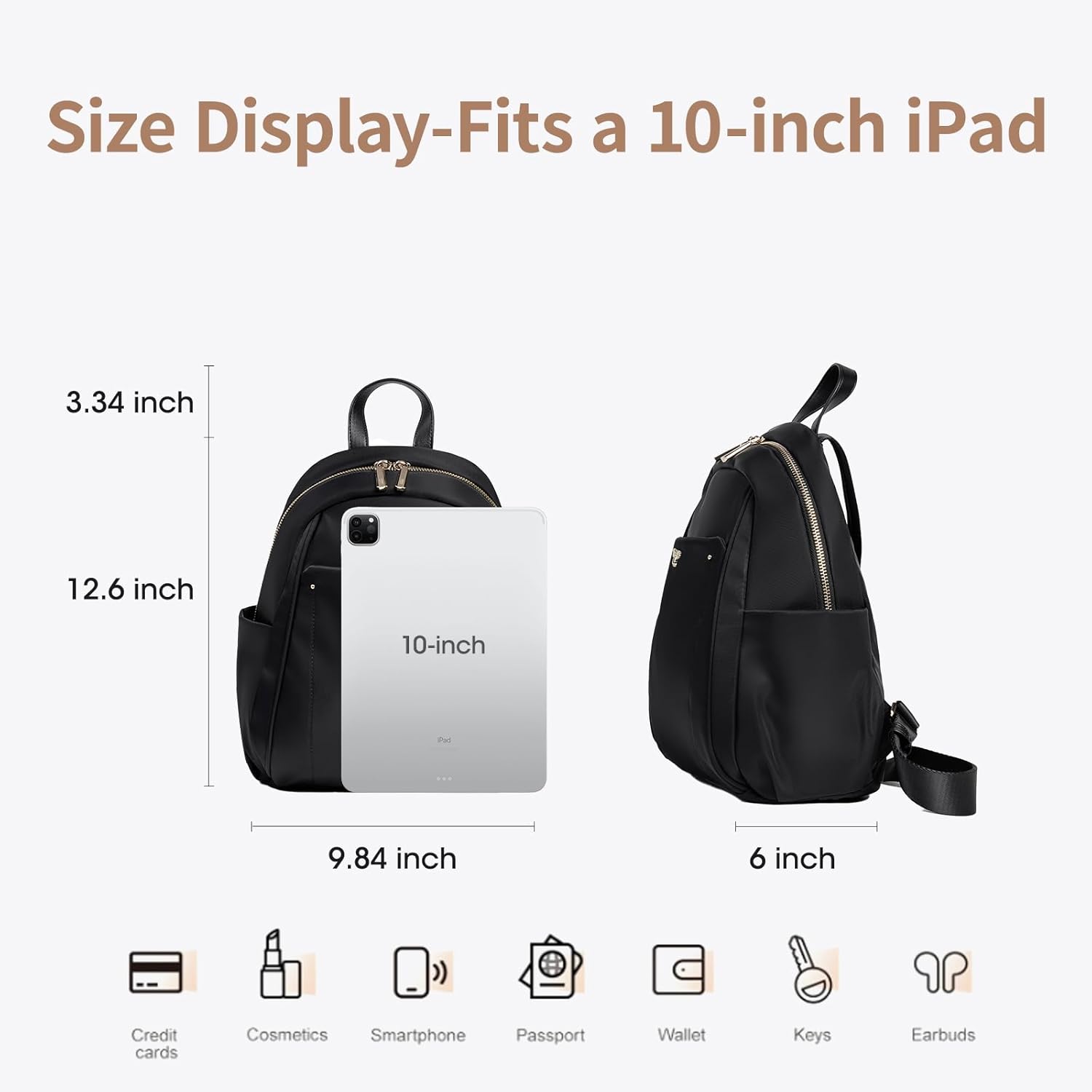 Mini Backpack for Women Small Backpack Purse, Anti Theft Backpack Waterproof Lightweight Premium Oxford For Travel Work Shopping - Image 5