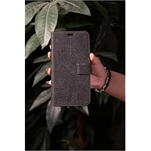 Siyah Tecno Camon 40  le Uyumlu Desenli Hakiki Deri C zdan K l f Kapakl , M knat sl , Kartl k B lmeli, Manyetik Kapama, Stand  zellikli,  k ve Koruyucu