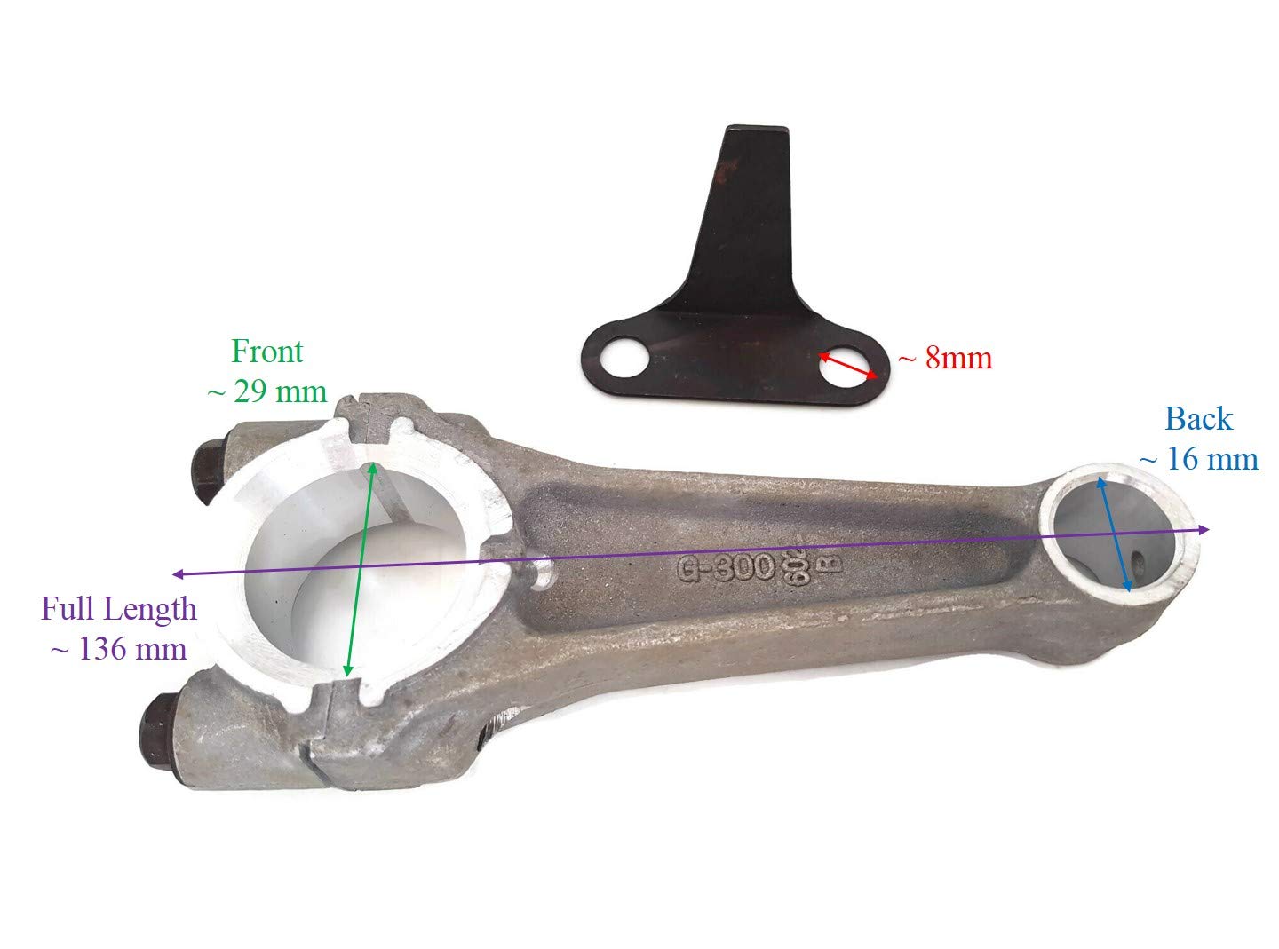 Assy de bielle de connotation 13200-889-030 pour moteur de tondeuse à boulons à grattoir G300 HS FR700 E2500