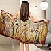 Produktbild SIVAGA Mikrofaser Strandtuch 90x180 cm ägyptisch Badetuch 3D Ägypten Weiches Leicht Handtuch Schnelltrocknend Sandfreies Strandhandtuch Saunahandtuch Reisehandtuch