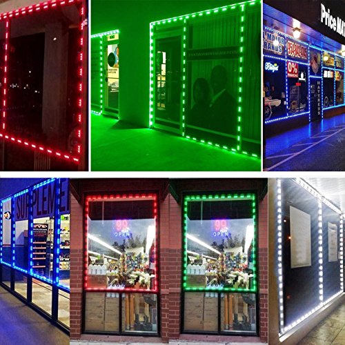 Eagwell AM01CF Storefront Light 20 Ft Rgb Store Front Lights 40 Pieces Module Led Lights,2 Set 5050 Smd 120 Led Module Window Strip Light thumb #5