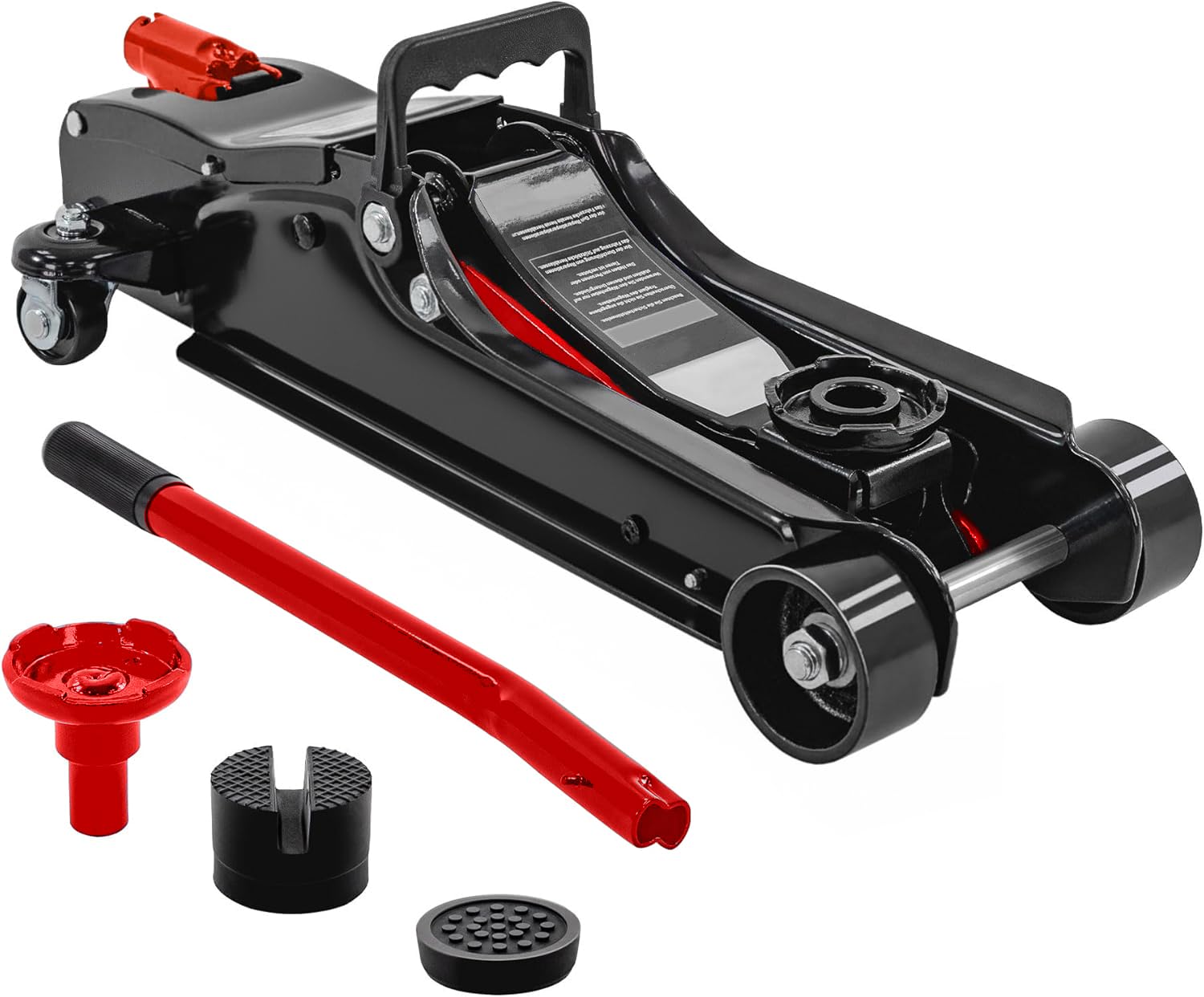 JOMAFA - Gato hidraulico de Carretilla Especial Coches Bajos 2.5 toneladas para Levantar vehiculos, Rojo