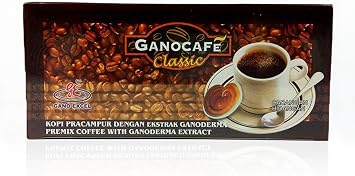 Gano Excel GanoCafe Classic Instant Black Healthy Coffee Ganoderma Lucidum Extract 1 Box = 30 sachets 1x30