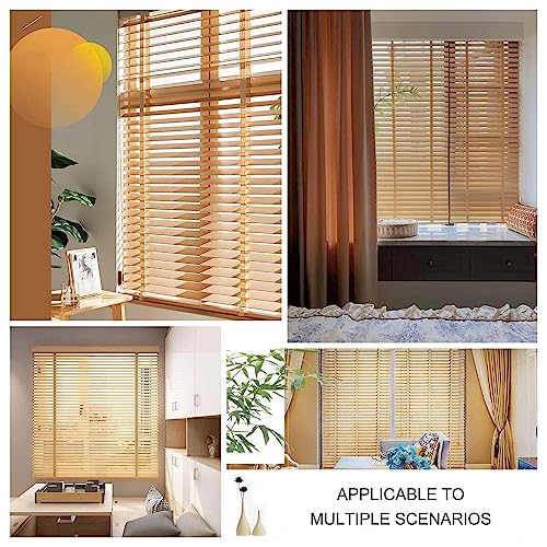Persianas horizontales de madera maciza ajustables con función opaca para interiores 5
