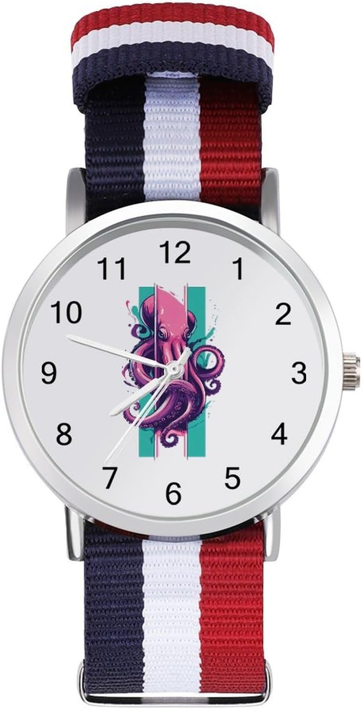 Octopuss Tentacles Monster Wrap Funny Wrist Watches for Men Women Fashion Graphic Watch for Work Workout