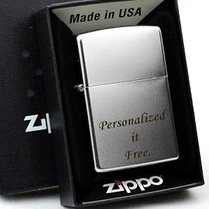 Personalized Groomsmen Zippo Lighter Perfect for Boyfriend Satin Chrome 205