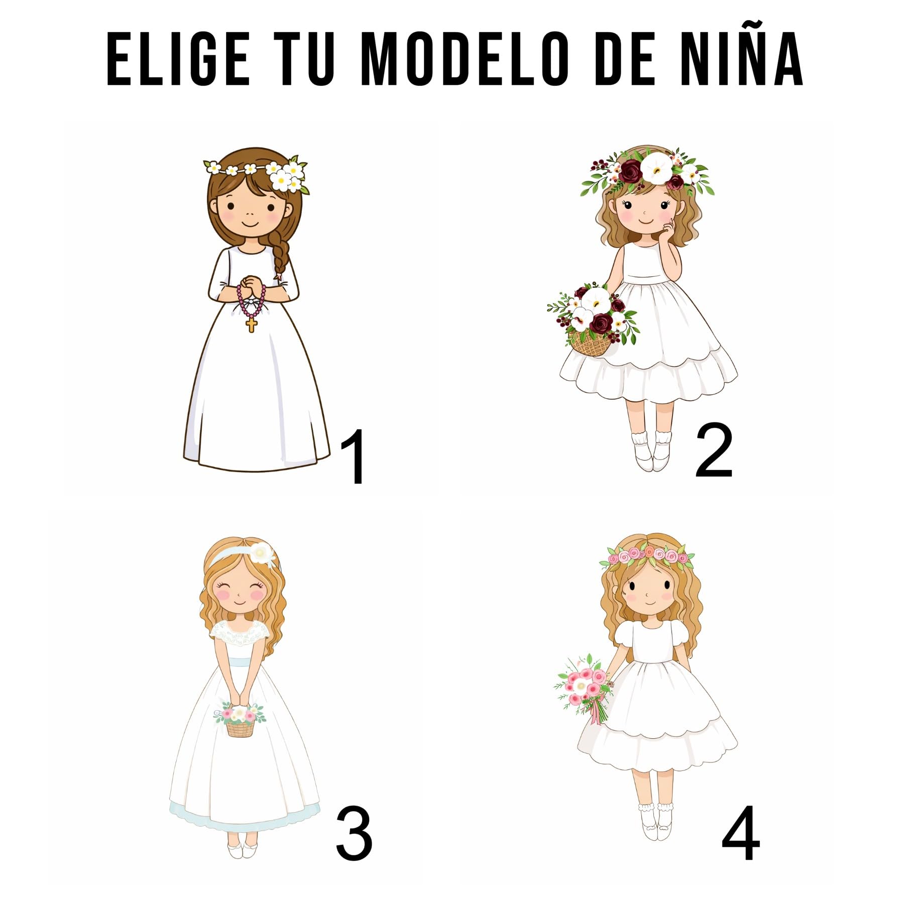 Cuadro Árbol de Huellas Comunión Niña Personalizado Vintage – Libro de Firmas Comunión con Tintas e Instrucciones – Regalo Comunión Original - Recuerdo Invitados