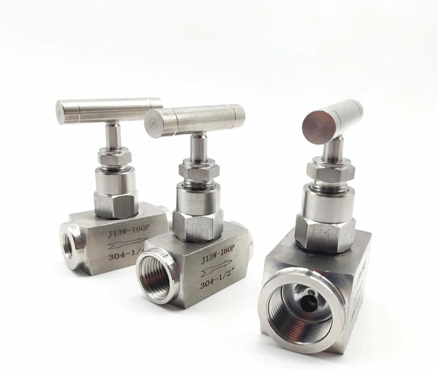 1/4 3/8 1/2 3/4 1 Inch Female 304 Stainless Steel Shut Off Needle Valve 1Pcs(3/8",SS316_NPT)