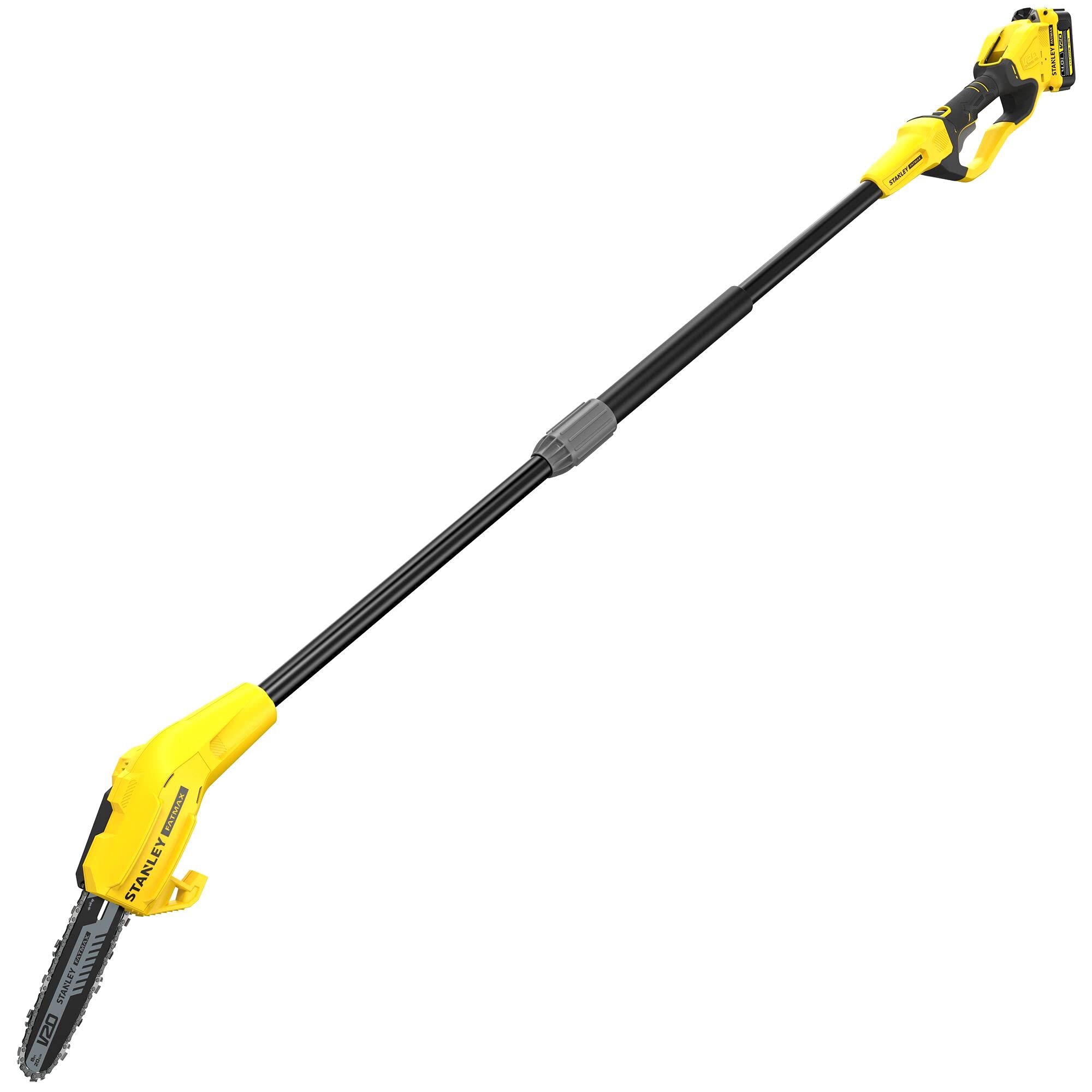 Stanley Fatmax V20 Cordless Pole Pruner - Yellow & Black, Black,Yellow