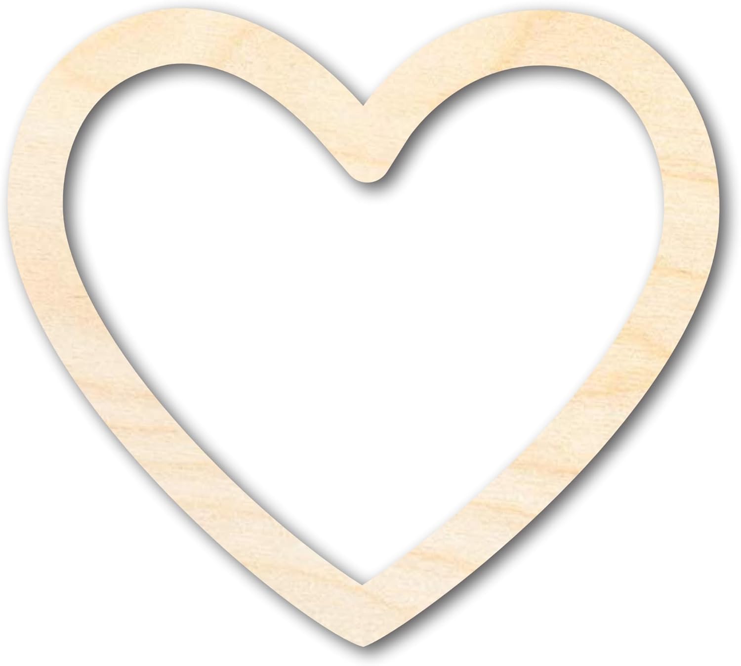 Unfinished Wood Heart Border Silhouette | Valentine's Day | Wedding | DIY Craft Cutout | Up to 46" DIY 42" / 1"