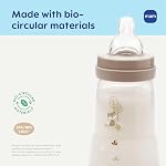 MAM 9oz Démarrage facile Anti-Colic+ Bouteilles pour bébés éventées, 2+ Mois, 4 Pk, Unisexe ► Mamelon d'allaitement à flux moyen, double anti-colique réduit le gaz & Reflux, Facile à nettoyer, BPA Gratuit. 2+ Mois, fabriqués en Europe