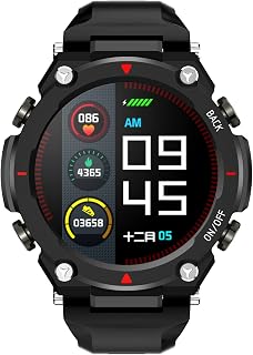 TZFSTV Smart Watch Men Women, 1.32" Touch Screen Fitness Tracker, Activity Tracker with Pedometer, Incoming Call And Message Push, IP68 Waterproof Compatible Ios Android,Black