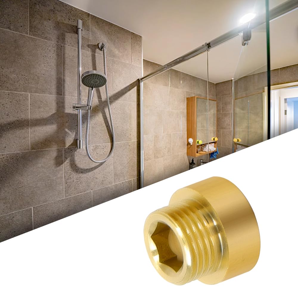 2 Pièces Raccord de Extension en Laiton 1/2" x 10 mm Raccordement de Tuyaux Rallonge de raccordement pour eau Potable et Installation de Chauffage