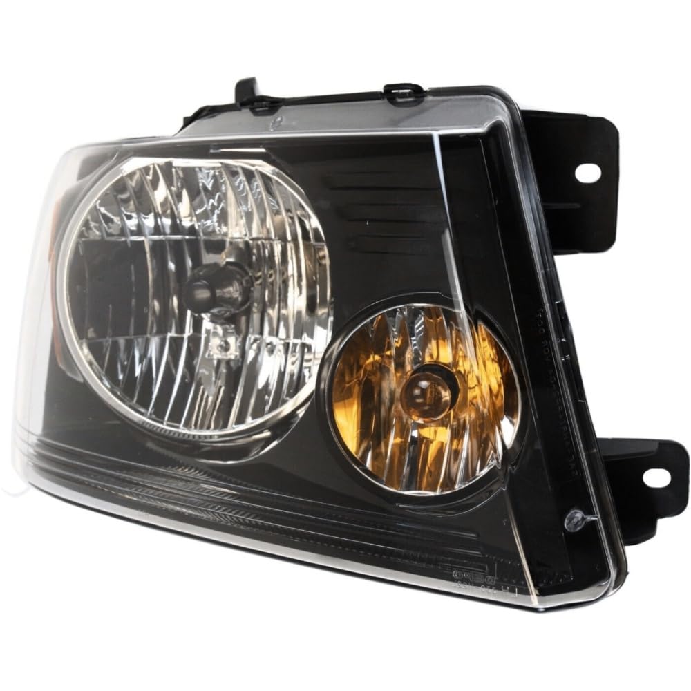 Amazon.com: IERREKIR Headlight Halogen Right Side Clear Lens Black 