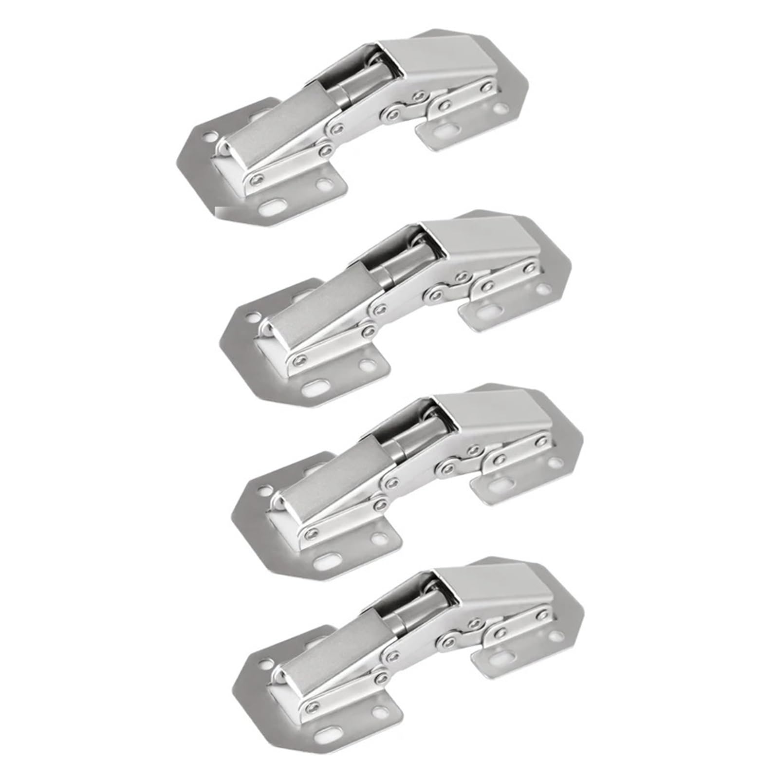 Chtkagv 4Pcs 90-Degree Cabinet Hinges With Hydraulic Buffer
