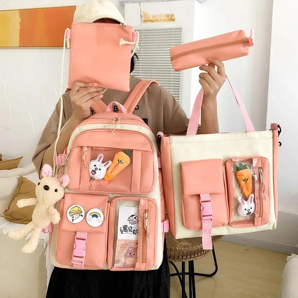 Kit 4 Itens Mochila Escolar Passeio Feminina com Espaço para Notebook Bolsa Maior Bolsa Menor Estojo em promoção! Veja a oferta e mais achadinhos de Mochilas escolares 3 Hoje é o melhor dia para comprar Kit 4 Itens Mochila Escolar Passeio Feminina com Espaço para Notebook Bolsa Maior Bolsa Menor Estojo com aquele preço maroto! Promoção! Aproveite a oferta! 3