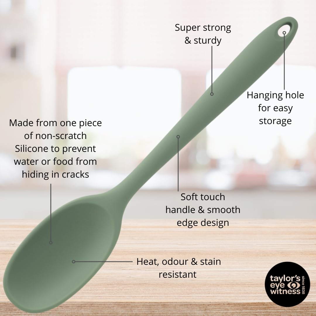 Taylors Eye Witness Large Silicone Sage Stirring Spoon - Image 4