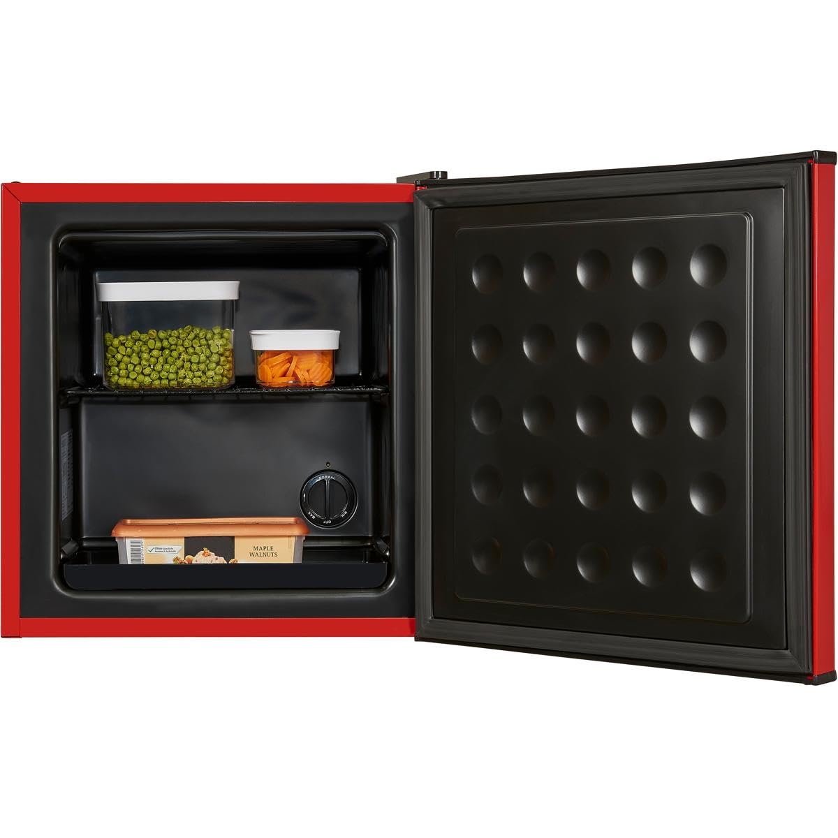 Exquisit Mini Gefrierschrank GB40-150E rot | Kompakt | Nutzinhalt: 31 L | Temperaturregelung