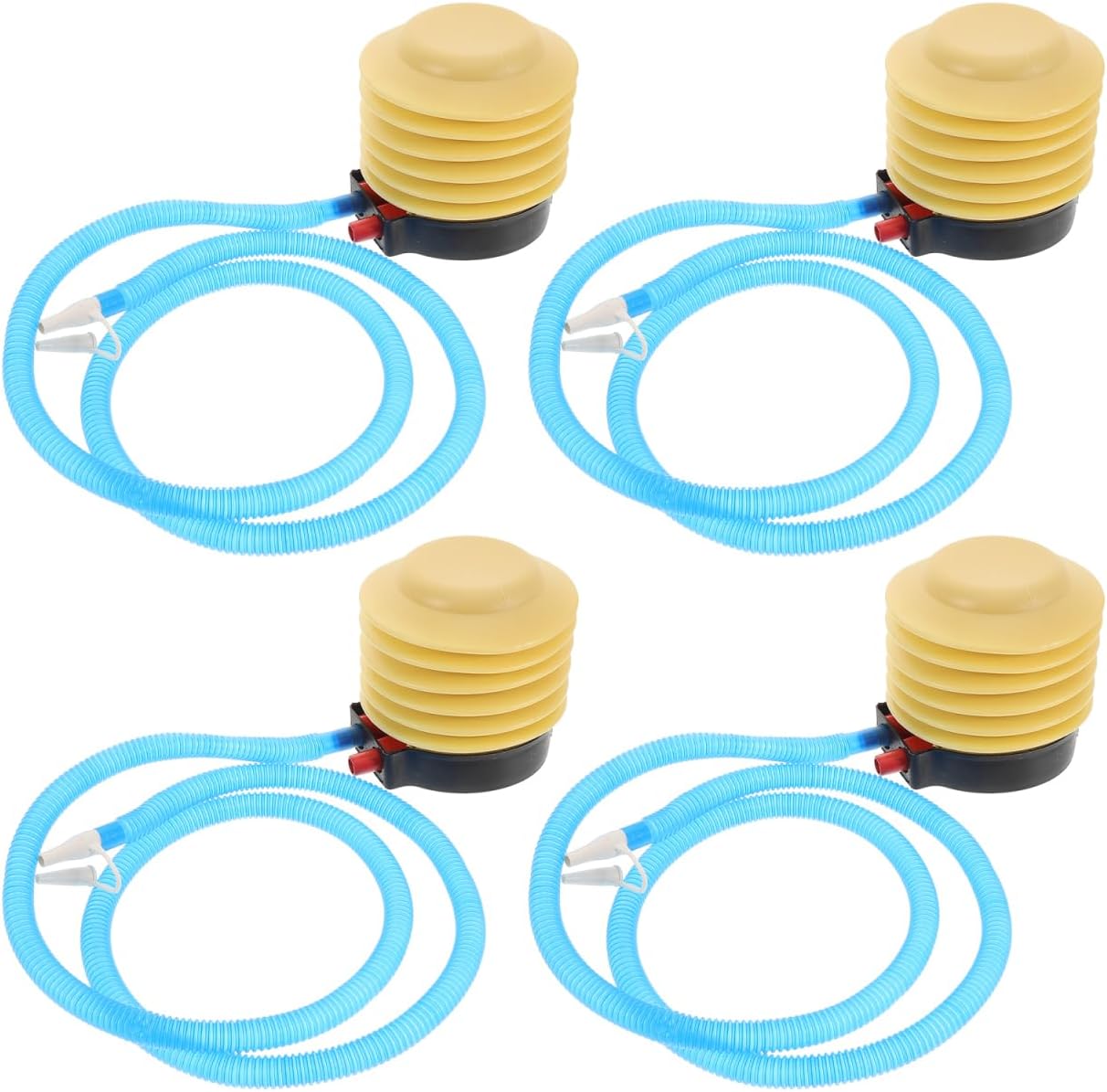 Sosoport 4pcs Foot Pump Sports Inflatable Pump for Mattress Inflatables Exercise Ball Boat Balloon Swimming Ring - 4inch