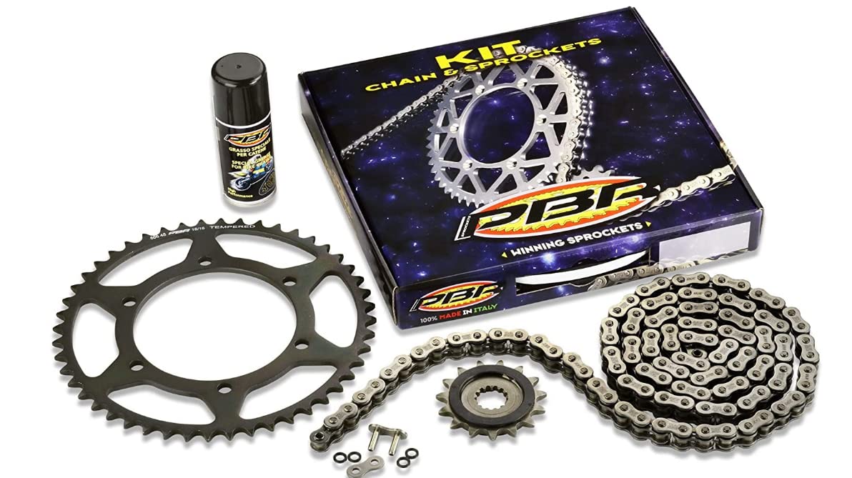 KIT TRASMISSIONE CATENA CORONA E PIGNONE PER HONDA 650XRV AFR.TW.88-92 Z49/16 525SROZ 124M CON GRASSO