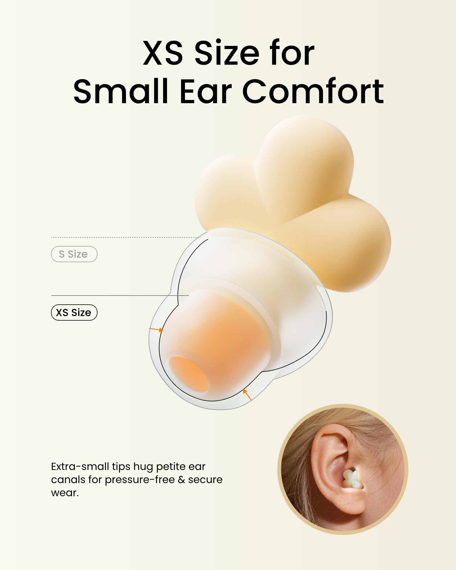 Bloom Tapones para los oídos, tapones para los oídos para canales auditivos pequeños, tapones para los oídos ultracómodos y elegantes para mujeres con almohadillas suaves patentadas