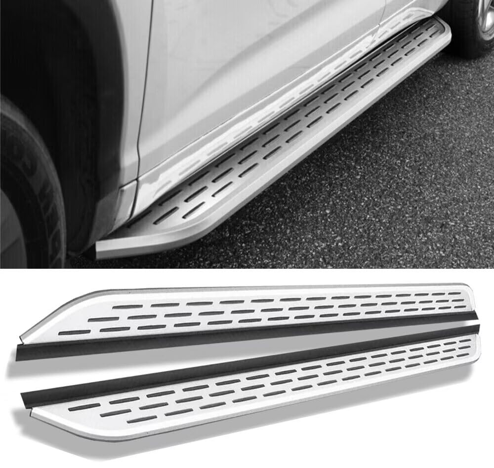 Deski do biegania do Land Rover Range Rover L460 2023-2026 LWB (długi rozstaw osi), 2 szt. aluminiowych stałych stopni bocznych (z uchwytem), zestaw bez wkręcania | DIY Project SUV akcesoria do szyn