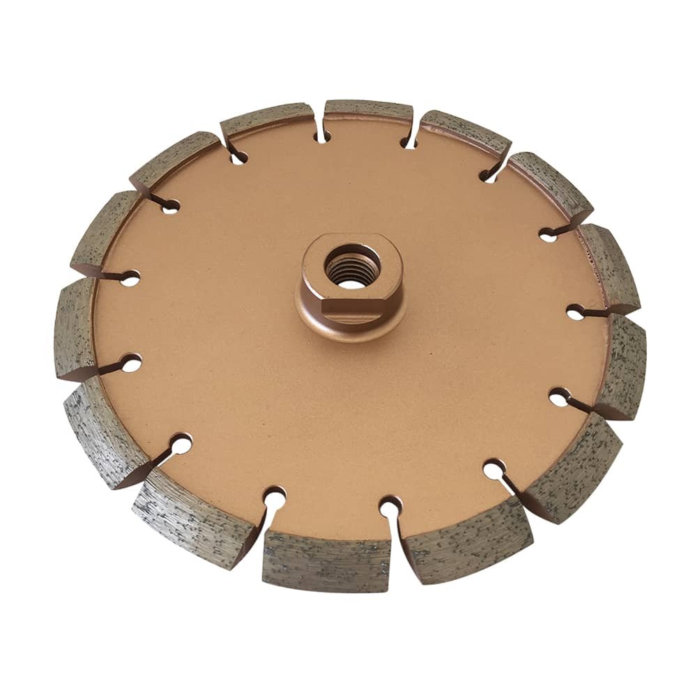 7" Crack Chaser Blade for Cured Concrete, Asphalt Repair or Joint Widen, 0.375" Width, 5/8"-11 Threaded Arbor