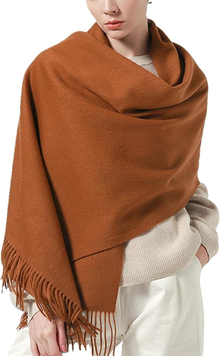 Wollschal, Kaschmirschal, Wollschal Damen warme Schals Winterschal aus Kaschmirwolle